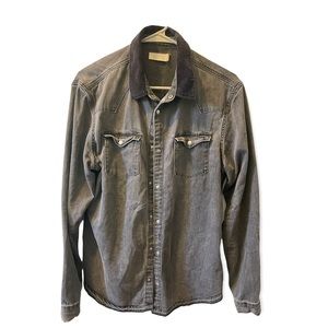 ALLSAINTS Shirt Jacket Black, Size L